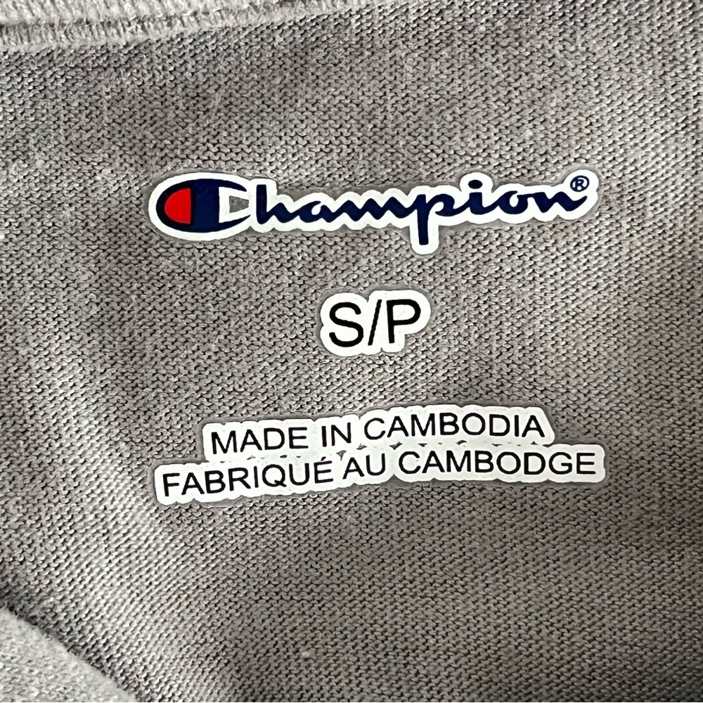 NWT CHAMPION Lightweight Hooded Top Grey | Small | - Picture 6 of 8